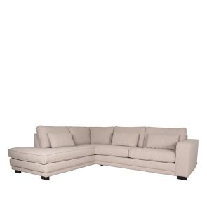 Bank Aruba Ottomane + 2,5-Zits Naturel Boucle Vooraanzicht