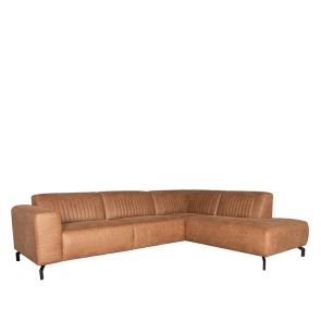 Bank Trento 2.5-Zits + Ottomane Cognac Microvezel 1