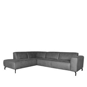 Bank Trento Ottomane + 2.5-Zits Antraciet Microvezel 1