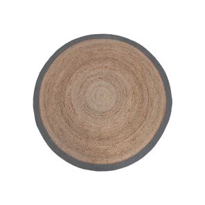 Vloerkleed Jute Naturel Jute Grijs Katoen 120 cm 1