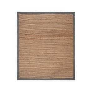 Vloerkleed Jute Naturel Jute Grijs Katoen 160x230 cm 1