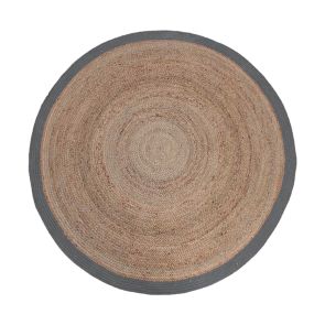 Vloerkleed jute 180 cm grijs verschillende kleuren label 51